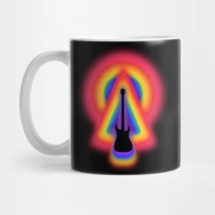 Rainbow Shadow Electric Bass Guitar Mug